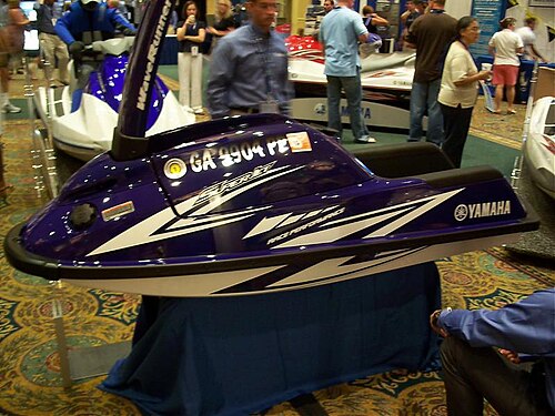 A Yamaha SuperJet personal watercraft