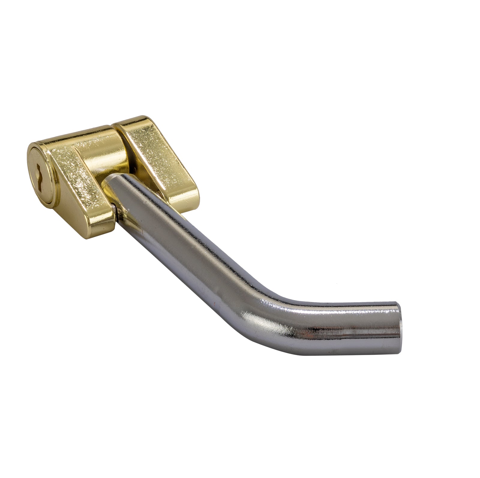 Trailer hitch lock with pin for Jet Ski trailer couplers, keyed locking mechanism to secure hitch connection