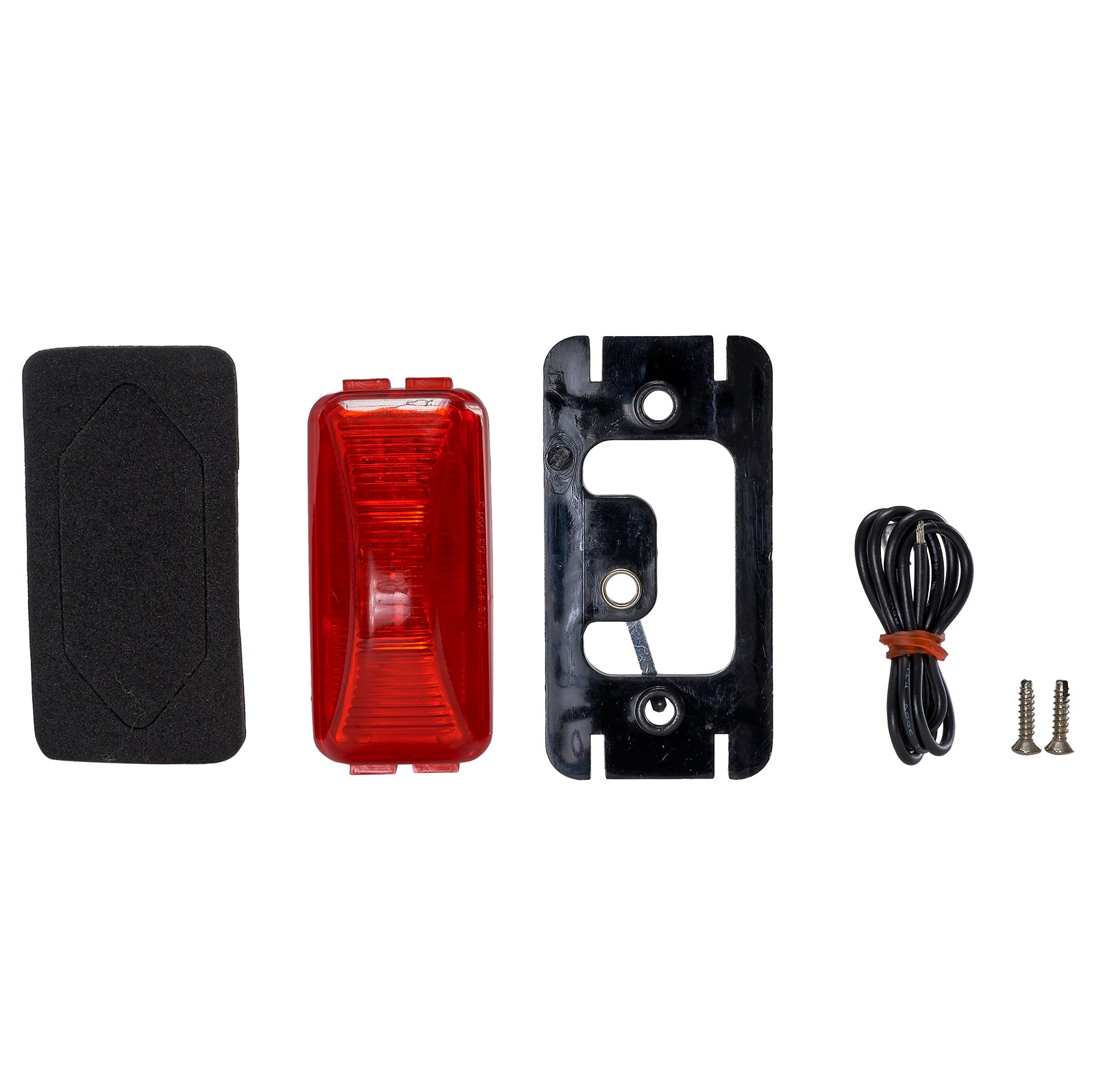 Red marker light kit for Jet Ski, includes red lens marker light and mounting hardware