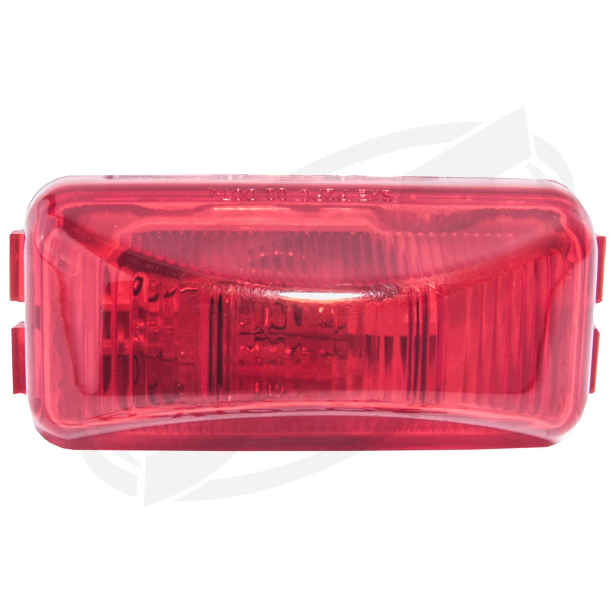 Rectangular clearance marker light for Jet Ski trailer, amber lens with mounting base