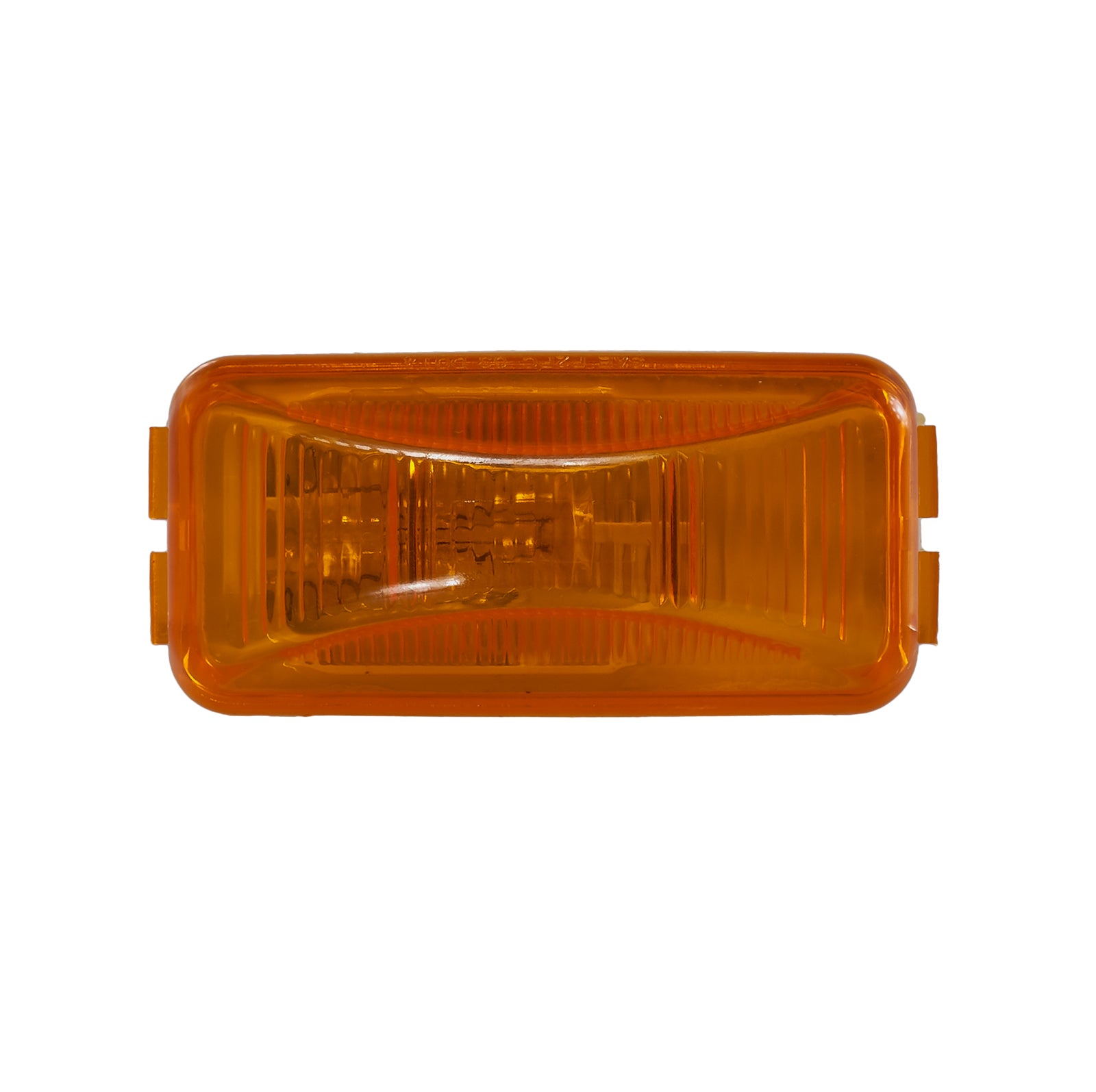 Rectangular amber marker light for Jet Ski, lens and housing shown