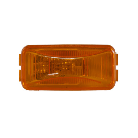 Rectangular amber marker light for Jet Ski, lens and housing shown