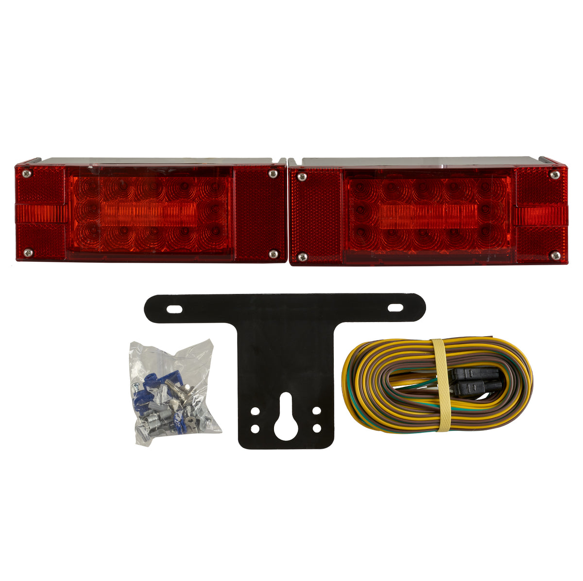 LED trailer light kit for 80-inch wide trailers, 15-diode lamps, for Jet Ski trailer fitment