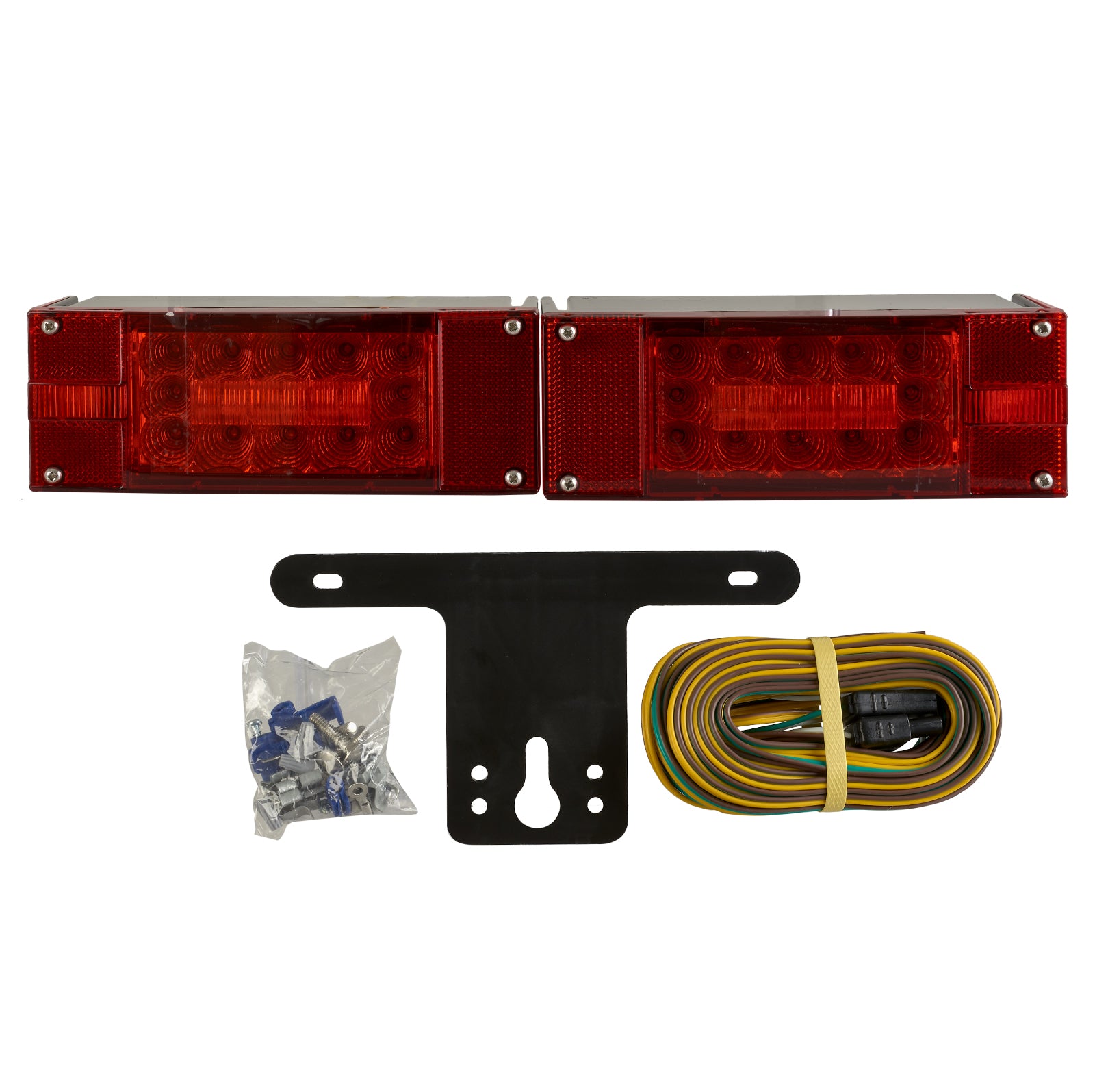 LED trailer light kit for 80-inch wide trailers, 15-diode lamps, for Jet Ski trailer fitment