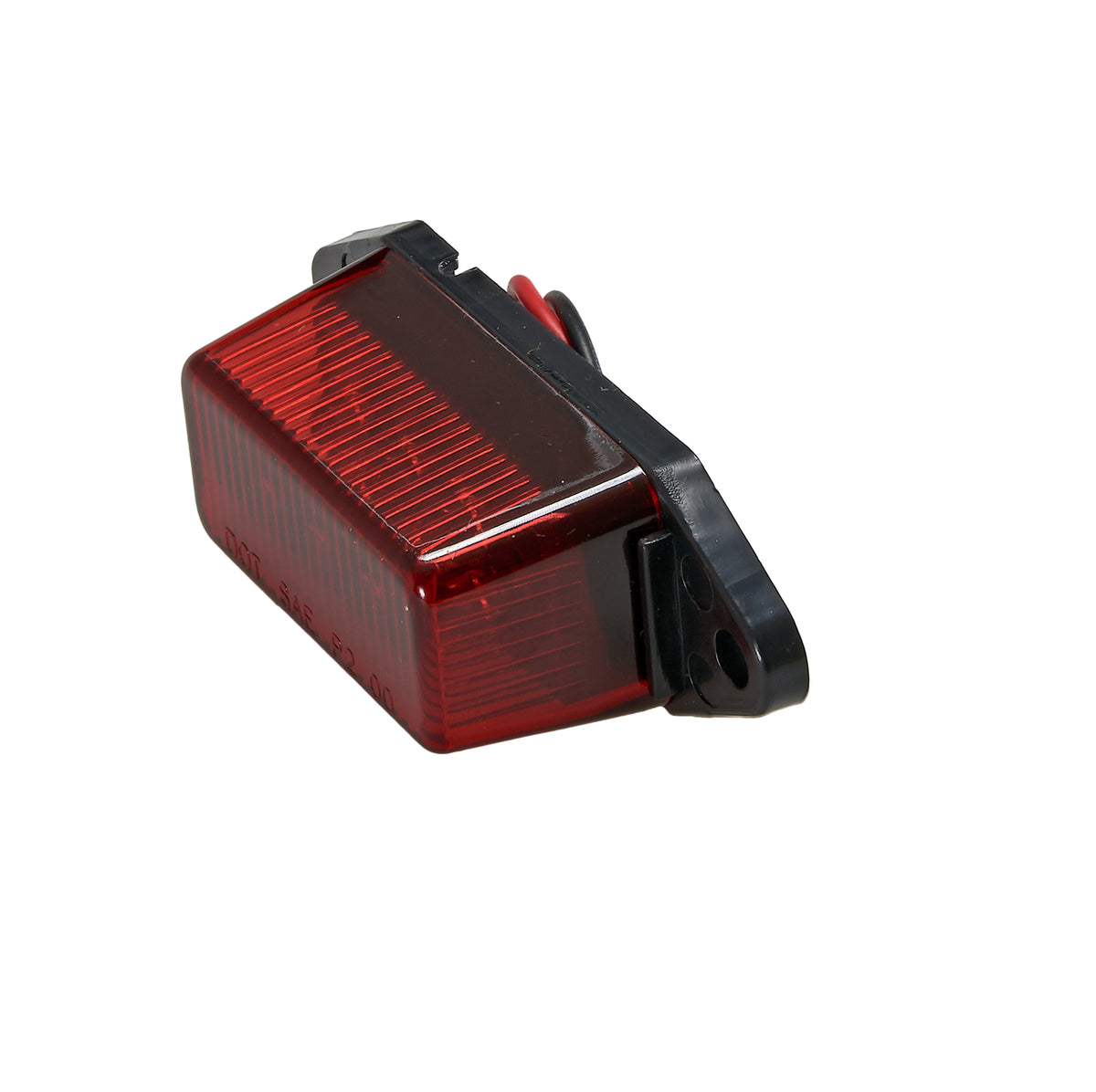 Rectangular red LED trailer clearance marker light, Jet Ski compatible