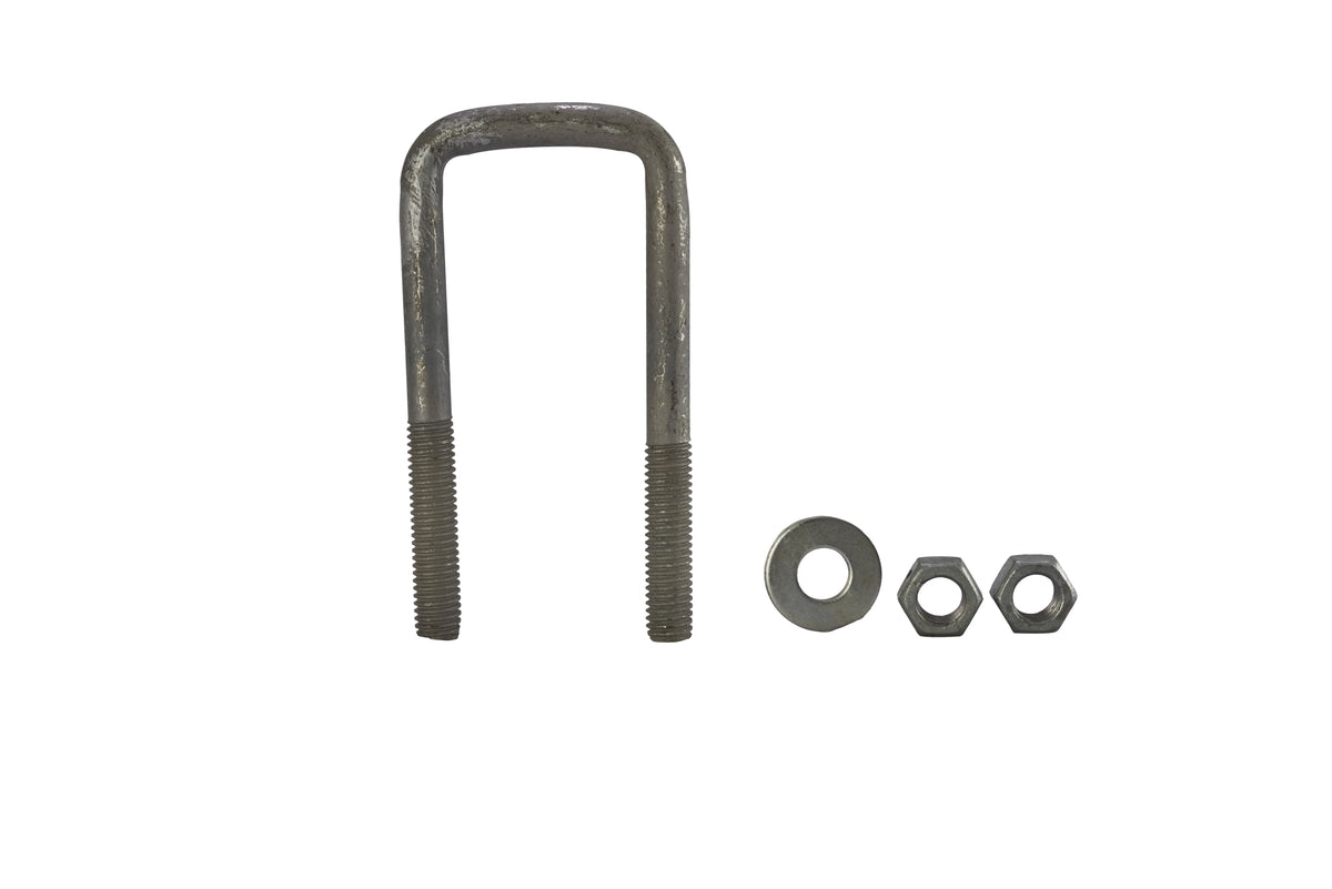 Galvanized U-bolt, 1/2 in x 2 1/6 in x 4 3/16 in, for Jet Ski mounting