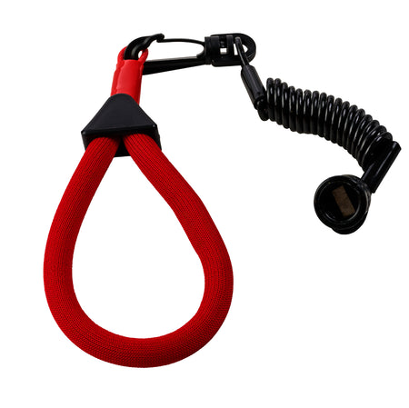 DESS wrist/vest lanyard for Sea-Doo Jet Ski with quick-release clip and DESS key connection