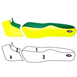 BlackTip Jetsports seat cover for Sea-Doo 90-91 GT, 92-95 GTX, 92-00 GTS, and 96 GTI Touring Jet Ski