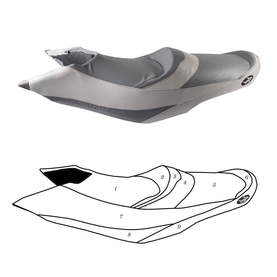 BlackTip Jetsports custom seat cover for Sea-Doo GTX LTD/IS 215/260 2011-2015 Jet Ski
