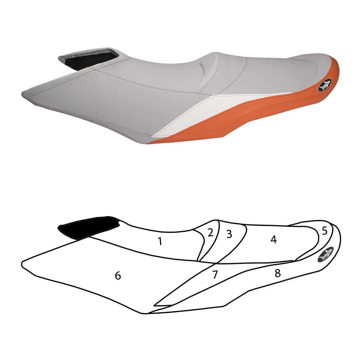 BlackTip Jetsports custom seat cover for Sea-Doo GTI 130, GTS 130, Wake 155 (2010–2021) Jet Ski