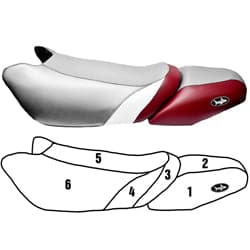 BlackTip Jetsports custom seat cover for Kawasaki 900/1100 STX/STX DI 2000-2002 Jet Ski