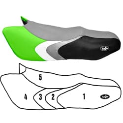 BlackTip Jetsports custom seat cover for Kawasaki STX-R, STX 12F/15F/900 (2002–2010) Jet Ski