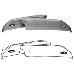 BlackTip Jetsports custom side cover for Kawasaki 1987-1993 650SX sides, Jet Ski replacement panel