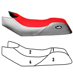 BlackTip Jetsports custom seat cover for Polaris SLX 780 785 SL900 1050 (1996-99) Jet Ski
