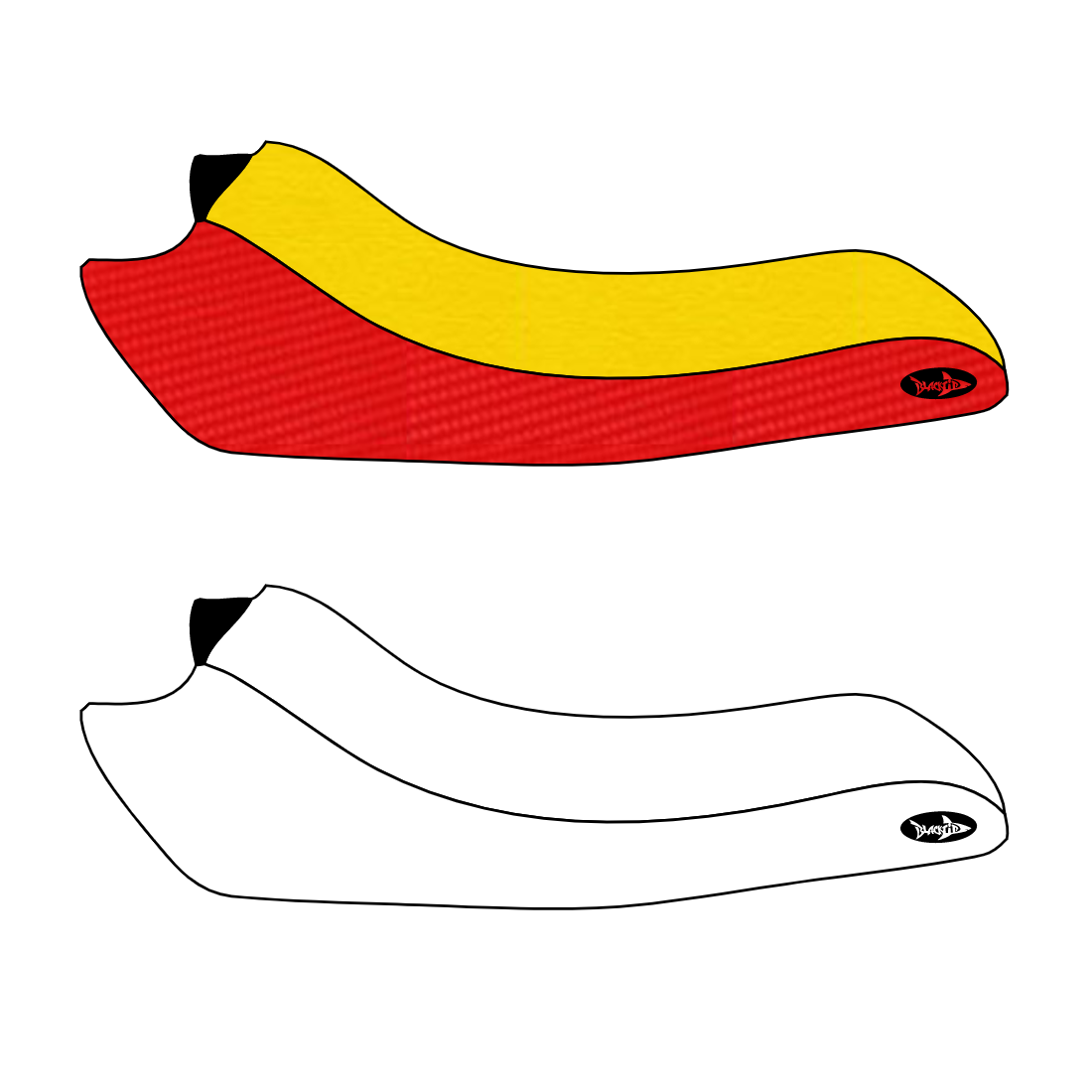 BlackTip Jetsports custom seat cover for Yamaha 650 LX Wave Runner 500 Jet Ski, fits 1989-1993 models