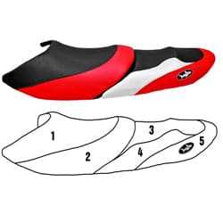 BlackTip Jetsports custom seat cover for Yamaha WaveRunner WR XLT 800/XLT 1200 (2001–2005) Jet Ski