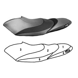 BlackTip Jetsports custom seat cover for Yamaha FX HO/FX SHO WaveRunner Jet Ski models 2009–2011