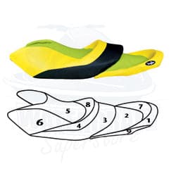 BlackTip Jetsports custom seat cover for 2008-2010 Yamaha FX SHO Cruiser WaveRunner Jet Ski