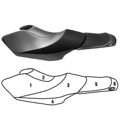BlackTip Jetsports custom seat cover for Yamaha WaveRunner FZS 2009–2016 Jet Ski