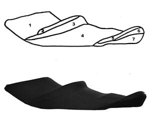 BlackTip Jetsports custom seat cover for Yamaha VX Cruiser 2010-2014 WaveRunner Jet Ski