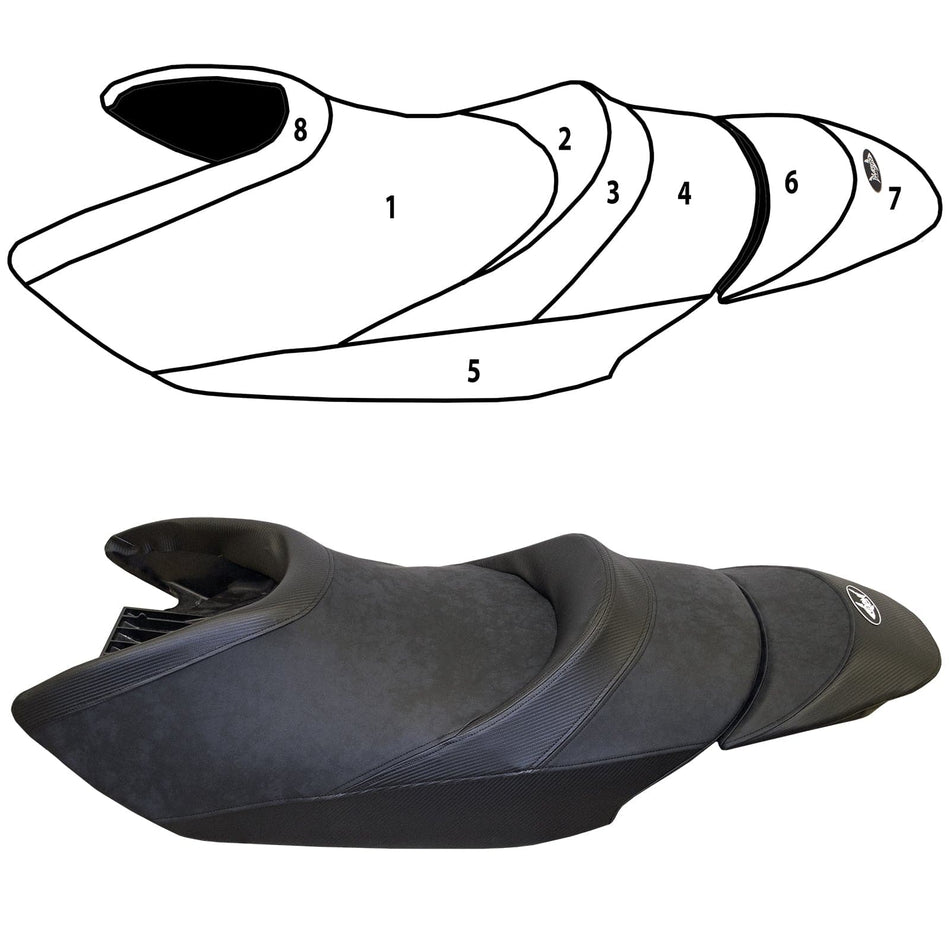 BlackTip Jetsports custom seat cover for Yamaha WaveRunner FZR 2012-2016 Jet Ski