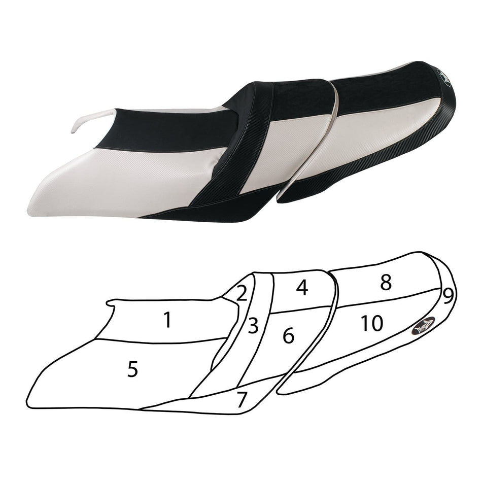 BlackTip Jetsports custom seat cover for Yamaha WaveRunner GP1800 2017-2020 and VXR 2015-2018 Jet Ski
