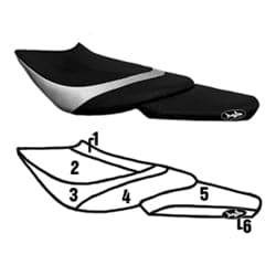 BlackTip Jetsports custom seat cover for 2008-2009 Honda F15X Jet Ski