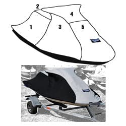 Custom storage cover for Sea-Doo 1993-1994 SPX and 1993-1999 SP, SPI Jet Ski