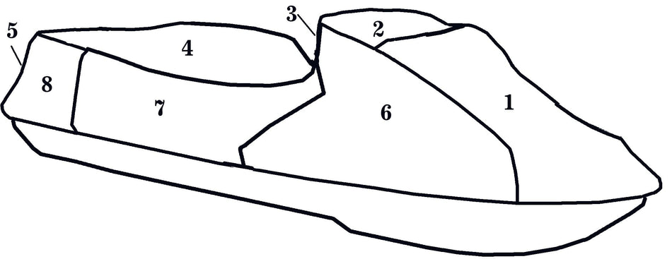 Custom storage cover for Sea-Doo LRV (2000–2003) Jet Ski