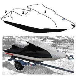 Custom storage cover for Kawasaki 750/900 ZXI (1995-1997) and 1100 ZXI (1996-2003) Jet Ski