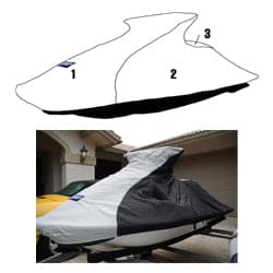 Custom storage cover for Polaris SL 650, SL 700, SL 750, SL 780, Pro 785 Jet Ski models 1992–2000