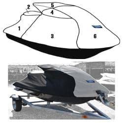 Custom storage cover for Yamaha WaveRunner 2003-2008 FX Cruiser/FX Cruiser HO Jet Ski