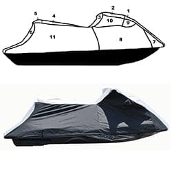 Custom storage cover for Yamaha WaveRunner 2012-2022 FX HO, SHO, SVHO/Limited and Cruiser Jet Ski