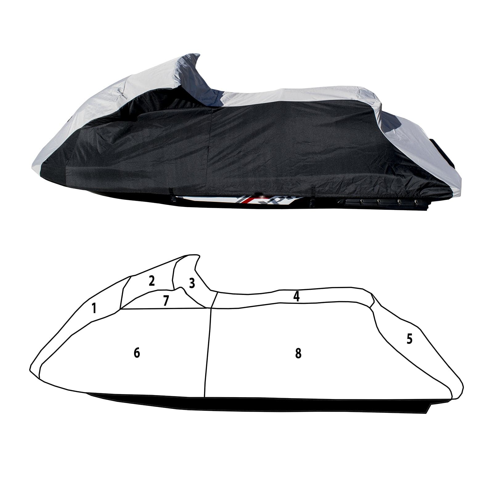 Custom vented storage cover for Yamaha VX Cruiser 2019-2020 WaveRunner Jet Ski