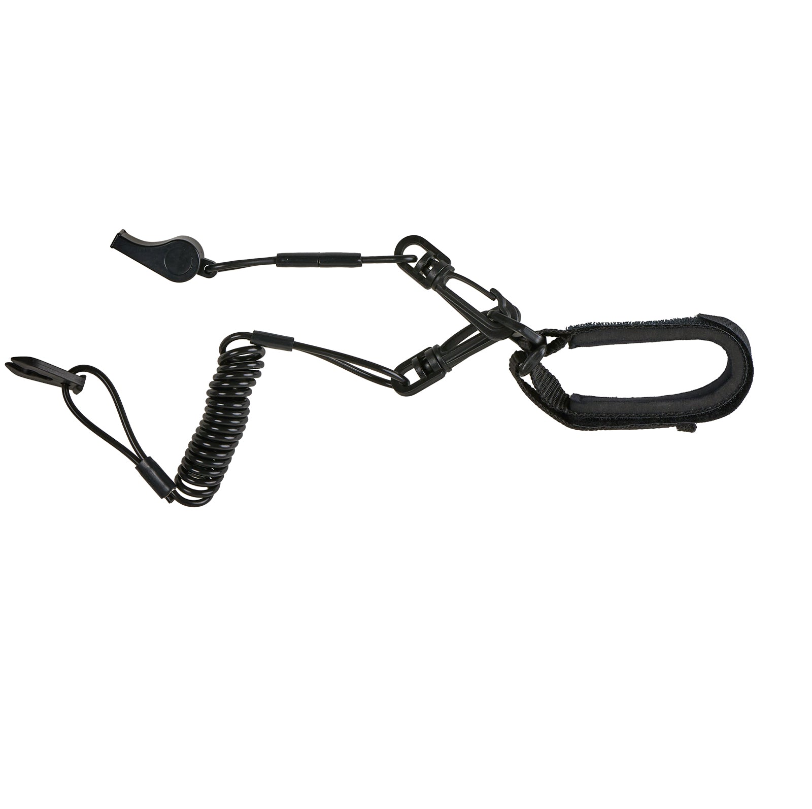 Floating wrist lanyard with whistle for Kawasaki and Polaris personal watercraft, fits Tigershark Jet Ski models