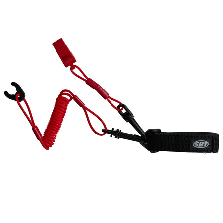 Floating wrist lanyard with whistle for Kawasaki and Polaris personal watercraft, fits Tigershark Jet Ski models