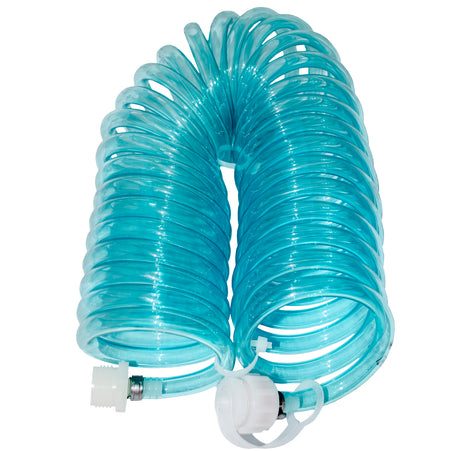 Clear blue garden hose extension with bag for Yamaha WaveRunner and Jet Ski PWC and jet boats