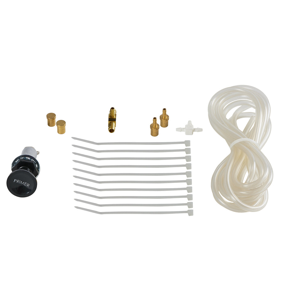 Carb primer kit for Keihin Jet Ski carburetors with primer bulb, fuel line, and fittings