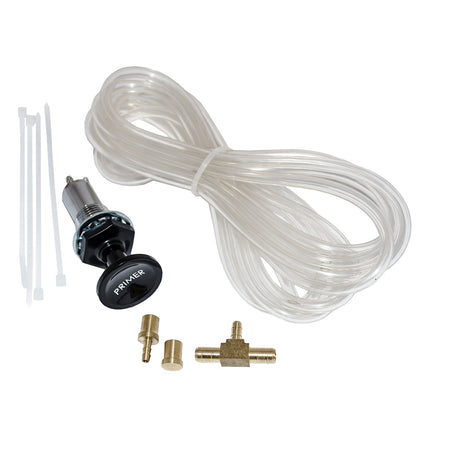 Carb primer kit for Keihin Jet Ski carburetors with primer bulb and fuel line fittings