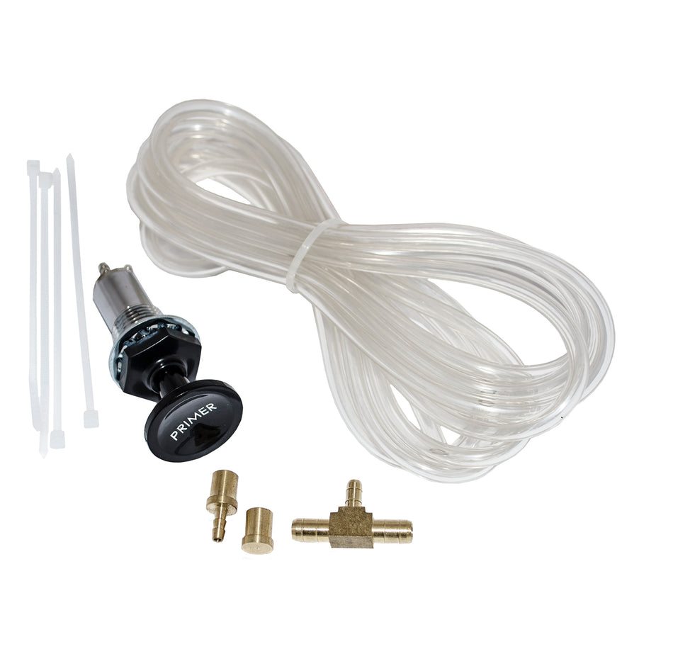 Carb primer kit for Keihin Jet Ski carburetors with primer bulb and fuel line fittings