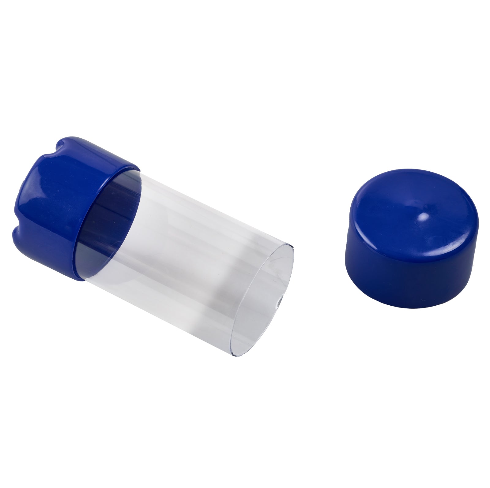 Small storage tube for Jet Ski, compact cylindrical container with screw-on cap