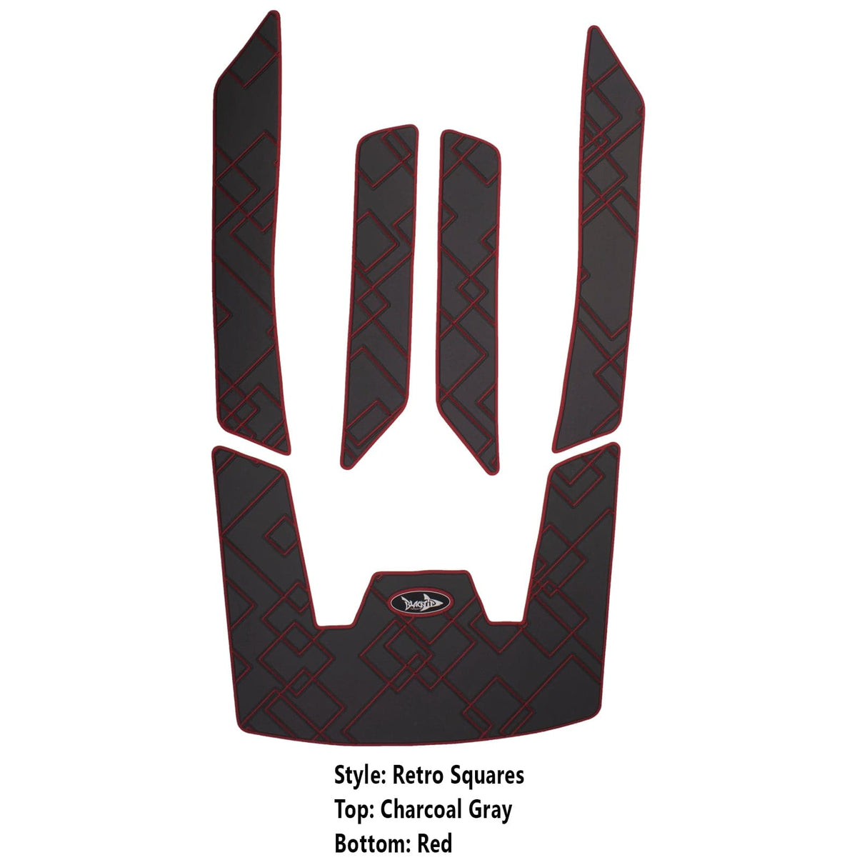 BlackTip JetSports Elite traction mat set for Sea-Doo 2018 RXT-X 300, black mats for Jet Ski footwells