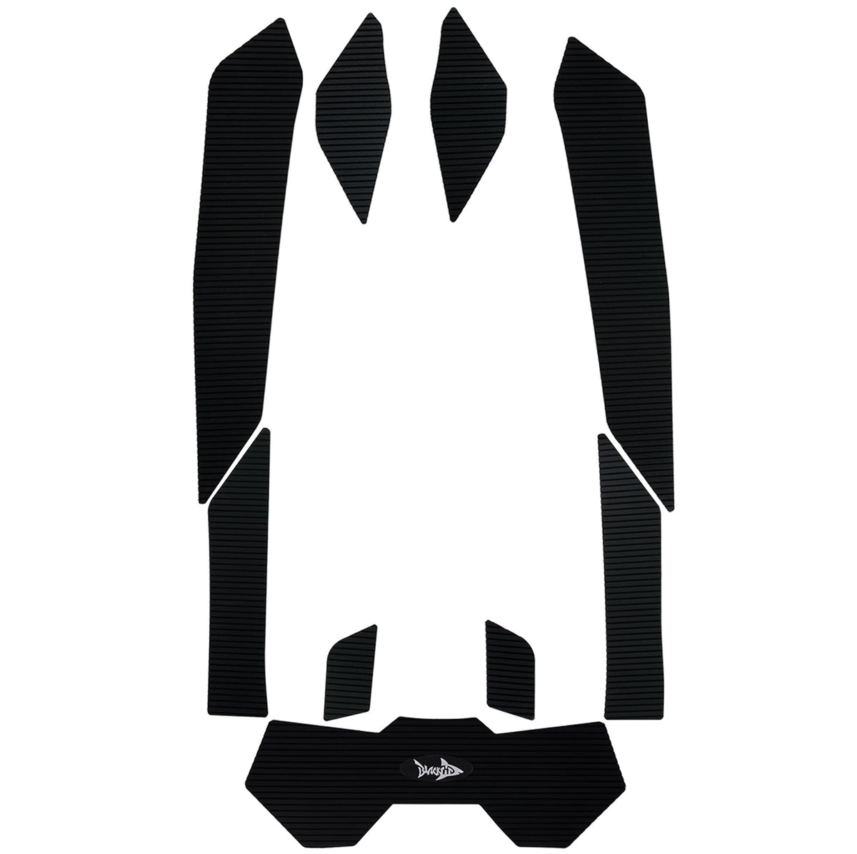 BlackTip Jetsports traction mats for 2018-2023 Sea-Doo Spark Trixx 3-Up Jet Ski, black non-slip deck pads