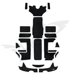 2003-05 Challenger X Jet Boat complete mat kit with Jet Ski traction pads for deck and footwells