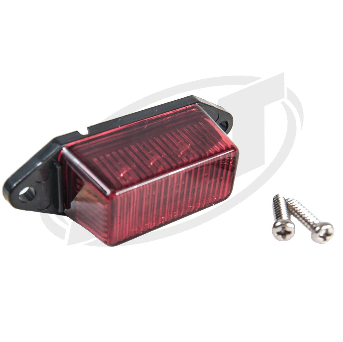 Rectangular red LED trailer clearance marker light, Jet Ski compatible