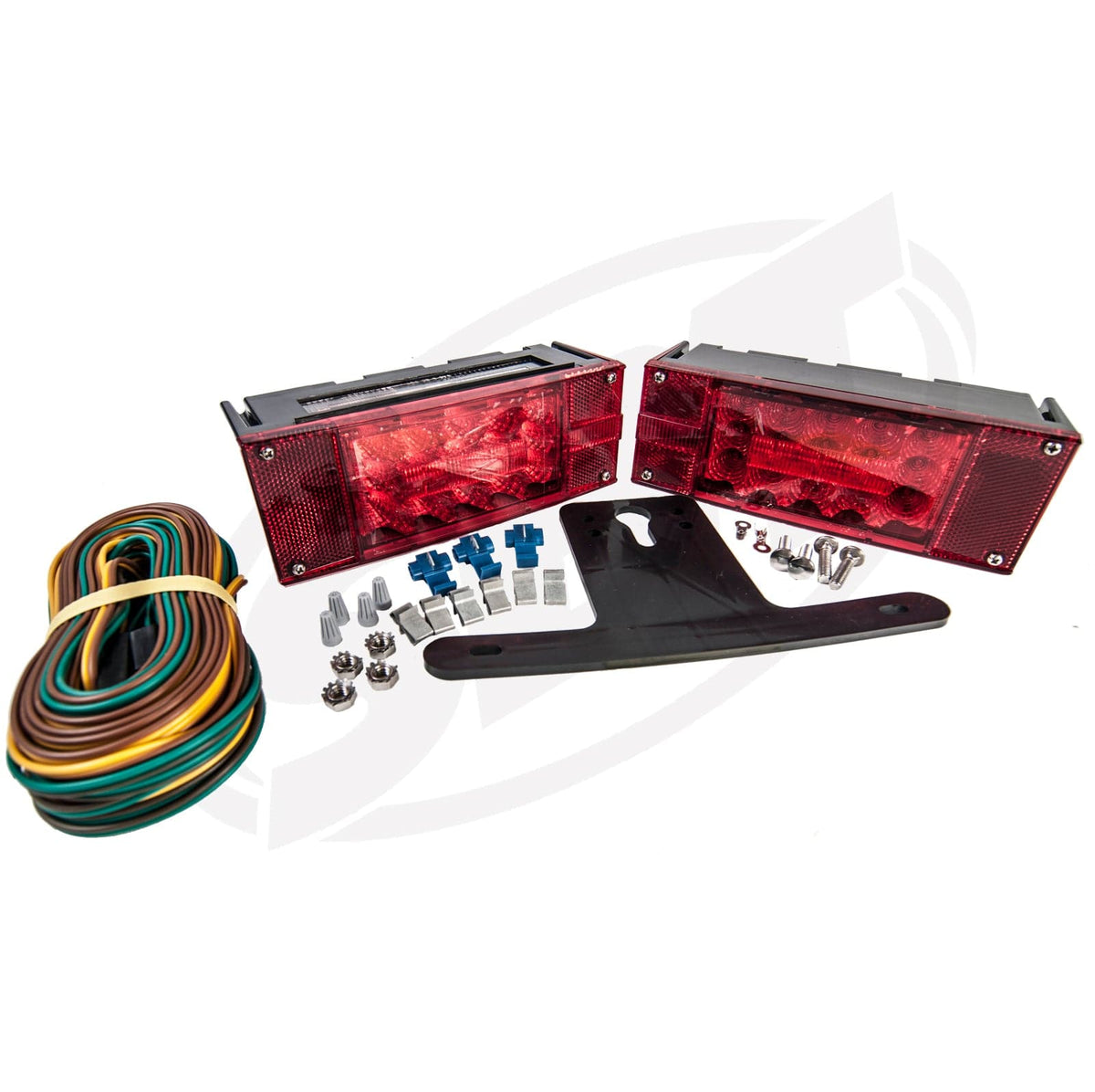 LED trailer light kit for 80-inch wide trailers, 15-diode lamps, for Jet Ski trailer fitment