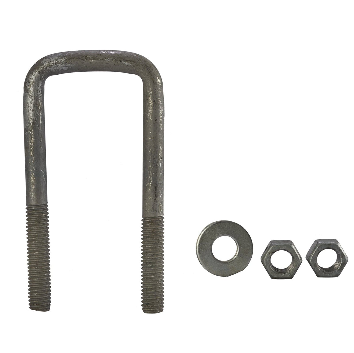 Galvanized U-bolt, 1/2 in x 2 1/6 in x 4 3/16 in, for Jet Ski mounting