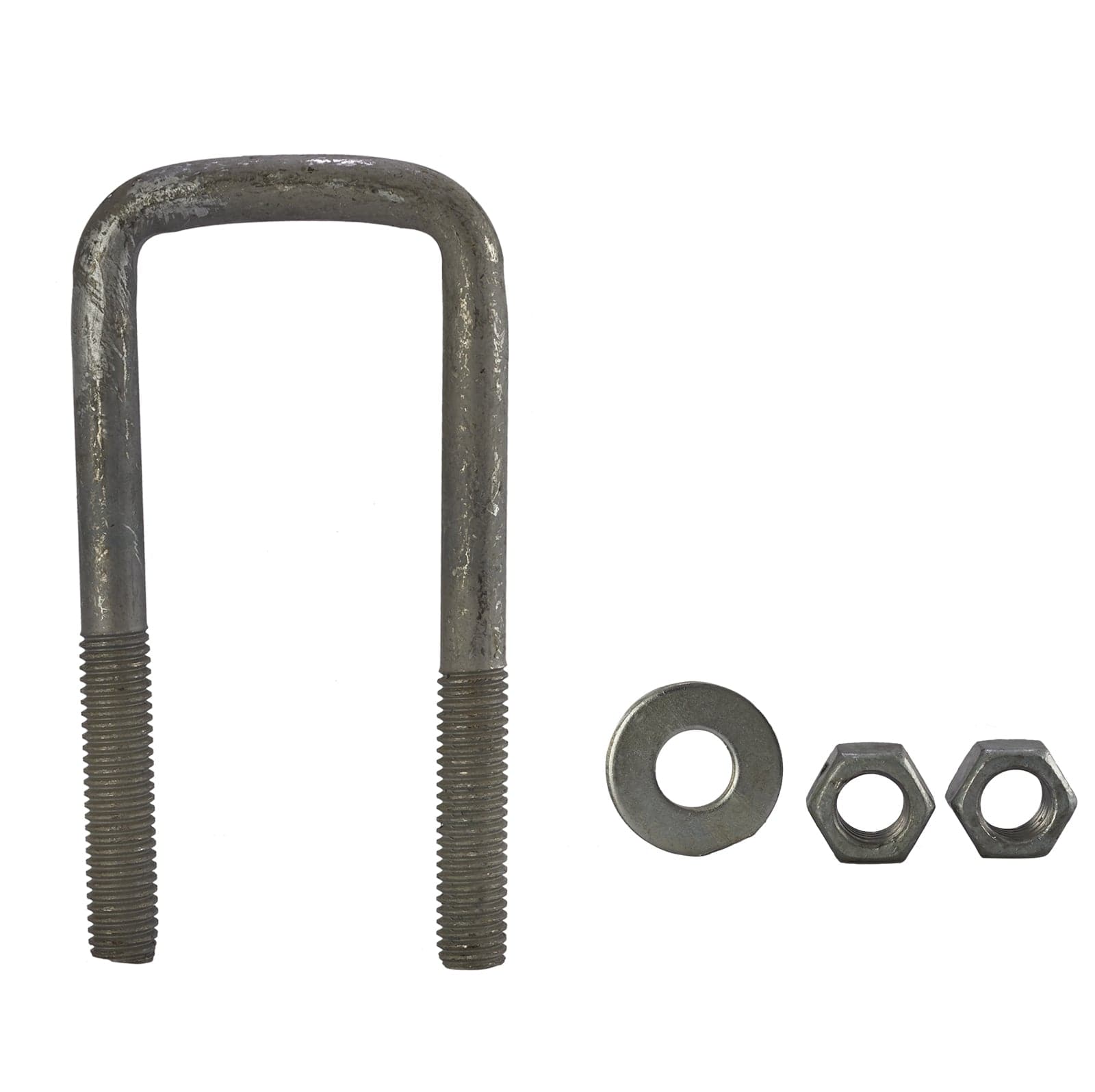 Galvanized U-bolt, 1/2 in x 2 1/6 in x 4 3/16 in, for Jet Ski mounting