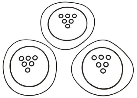TigerShark head O-ring kit for 900 and 1000 models, fits part numbers 3004-081, 3003-227, 3004-080 Jet Ski