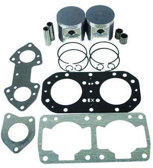 Top end kit for Kawasaki X2 TS 650 SX SC Jet Mate and previous X2; fits Honda Polaris Sea-Doo Tigershark Yamaha WaveRunner Jet Ski